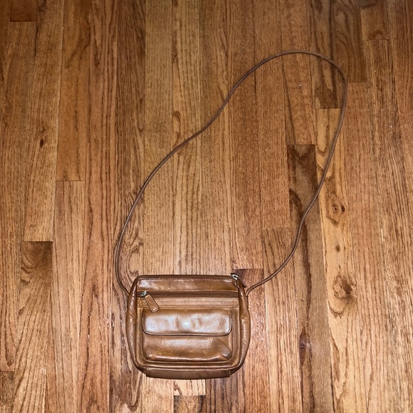 Fossil Brown Leather Shoulder Bag Purse Women’s OS - Picture 2 of 9